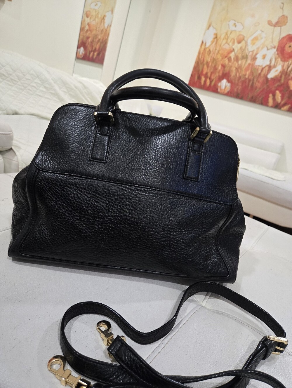 Tory Burch Double Zip Dome Satchel with Gold Hardware - Picture 5 of 16